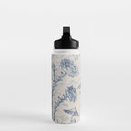 Jean Baptiste Pillement Chinoiserie Toile de Jouy Water Bottle Gallery Image 3