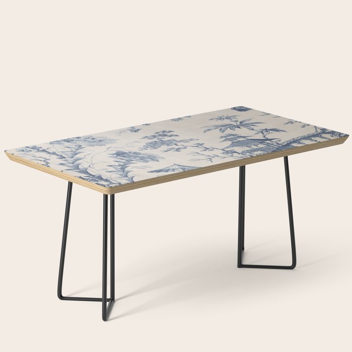 Jean Baptiste Pillement Chinoiserie Toile de Jouy Coffee Table Gallery Image 1