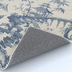 Jean Baptiste Pillement Chinoiserie Toile de Jouy Rug Gallery Image 4