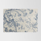 Jean Baptiste Pillement Chinoiserie Toile de Jouy Rug Gallery Image 2
