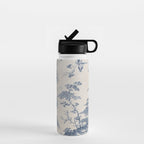 Jean Baptiste Pillement Chinoiserie Toile de Jouy Water Bottle Gallery Image 1