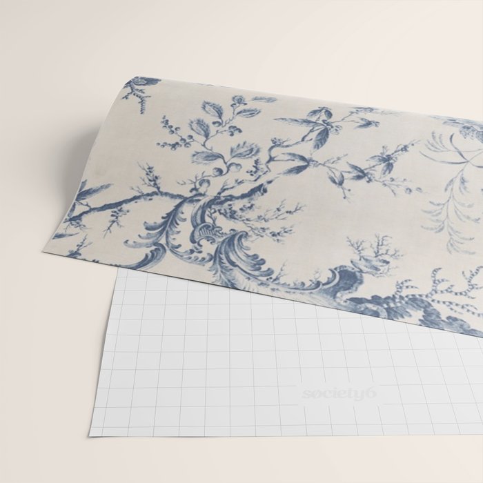 Jean Baptiste Pillement Chinoiserie Toile de Jouy Wrapping Paper Gallery Image 2