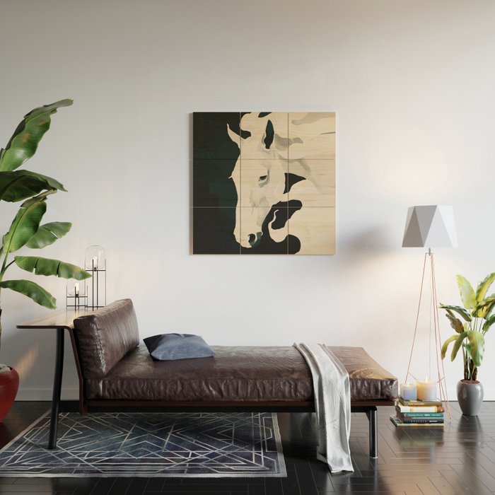 White Horse Wood Wall Art Gallery Image 2