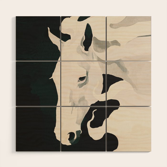 White Horse Wood Wall Art Gallery Image 1