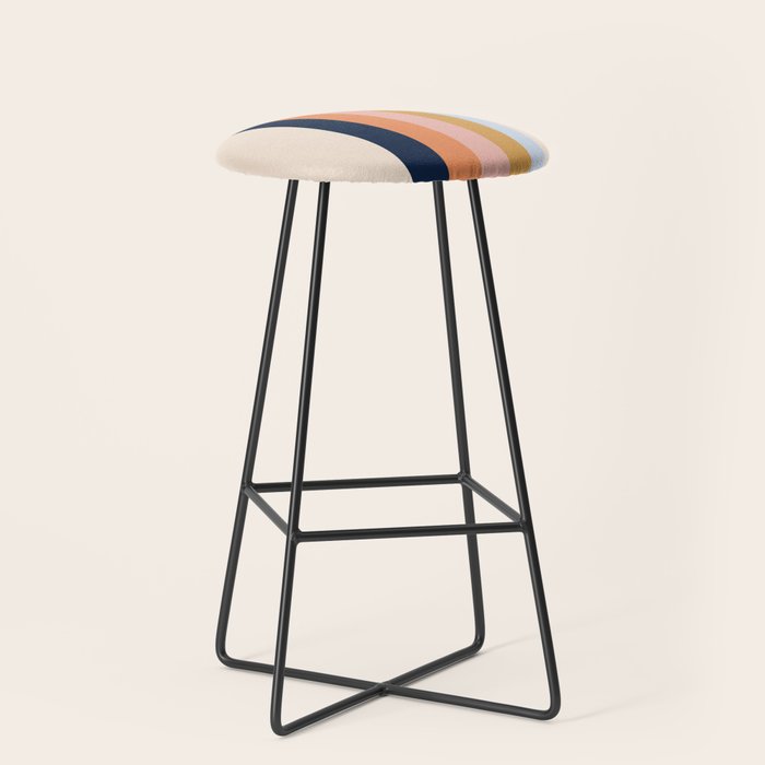 Retro stripes #2 Stool Gallery Image 1