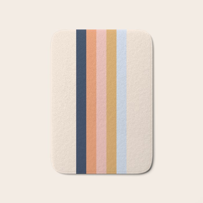 Retro stripes #2 Bath Mat Gallery Image 1