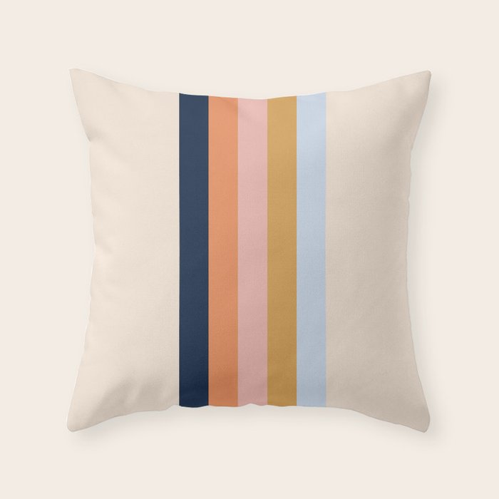 Retro stripes #2 Throw Pillow Gallery Image 6