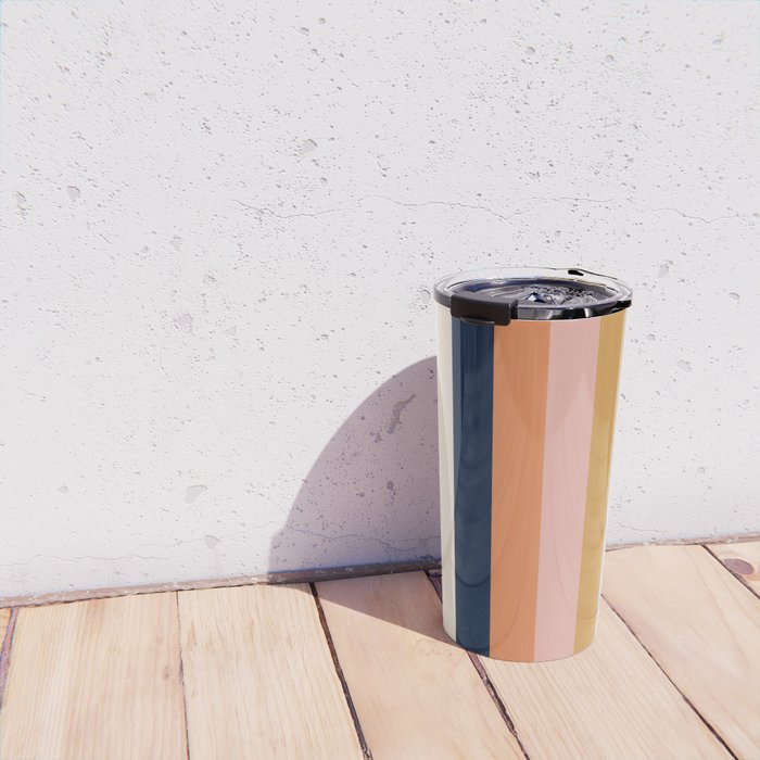 Retro stripes #2 Travel Mug Gallery Image 4