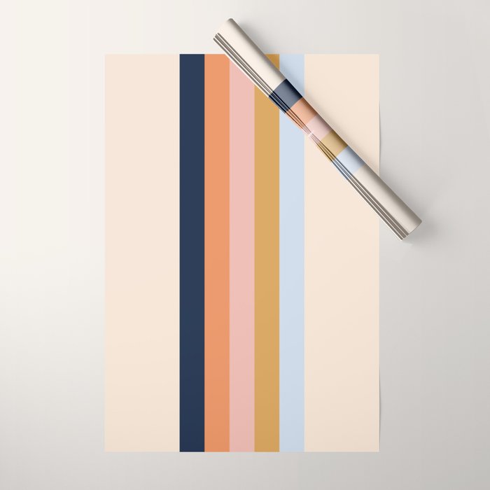 Retro stripes #2 Wrapping Paper Gallery Image 1