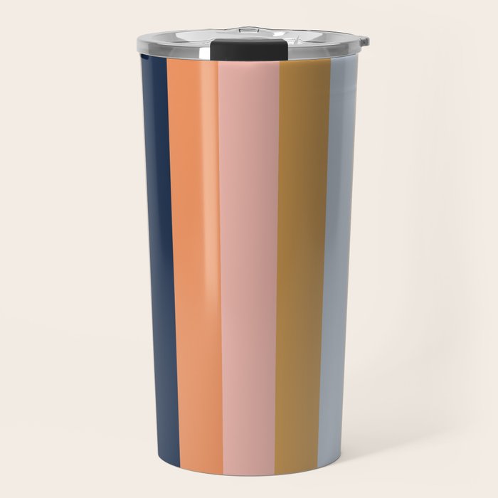 Retro stripes #2 Travel Mug Gallery Image 1