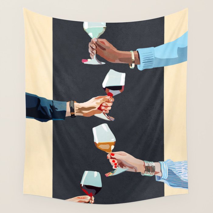Cheers 6 Wall Tapestry Gallery Image 1