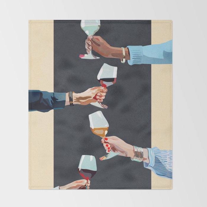 Cheers 6 Throw Blanket Gallery Image 2