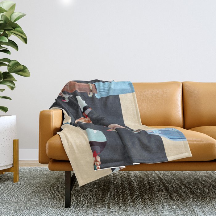 Cheers 6 Throw Blanket Gallery Image 1