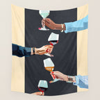 Cheers 6 Wall Tapestry Gallery Image 4