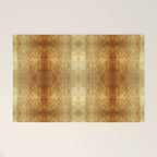 AGED GOLDEN DAMASK Shabby Chic  Welcome Mat Gallery Image 1