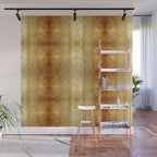AGED GOLDEN DAMASK Shabby Chic  Wall Mural Gallery Image 1