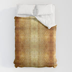 AGED GOLDEN DAMASK Shabby Chic  Duvet Cover Gallery Image 6