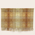 AGED GOLDEN DAMASK Shabby Chic  Wall Hanging Gallery Image 1