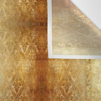 AGED GOLDEN DAMASK Shabby Chic  Wall Tapestry Gallery Image 3