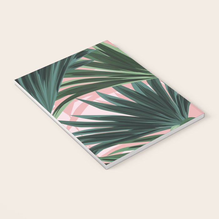Pink and green palm trees Notebook Gallery Image 3