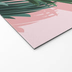 Pink and green palm trees Welcome Mat Gallery Image 2