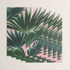 Pink and green palm trees Wrapping Paper Gallery Image 3