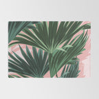 Pink and green palm trees Rug Gallery Image 2