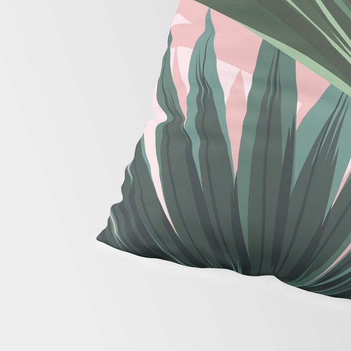 Pink and green palm trees Pillow Sham Gallery Image 4