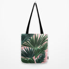 Pink and green palm trees Tote Bag Gallery Image 2