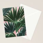 Pink and green palm trees Stationery Card Gallery Image 2