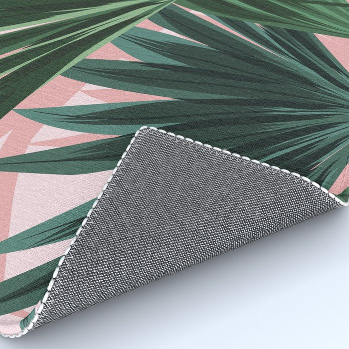 Pink and green palm trees Rug Gallery Image 4