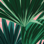 Pink and green palm trees Coffee Mug Gallery Image 2