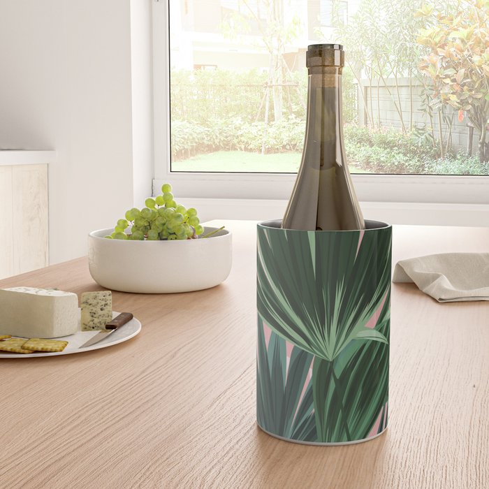 Pink and green palm trees Wine Chiller Gallery Image 4