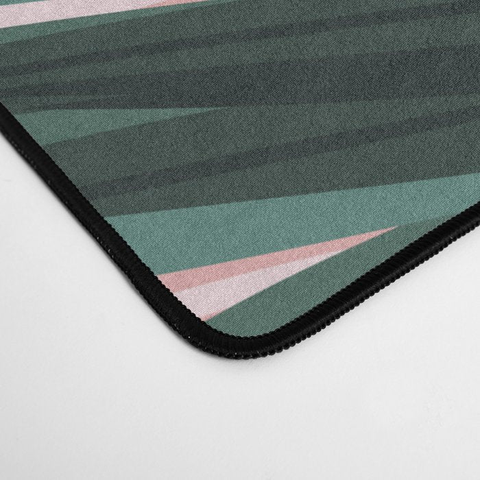 Pink and green palm trees Desk Mat Gallery Image 4