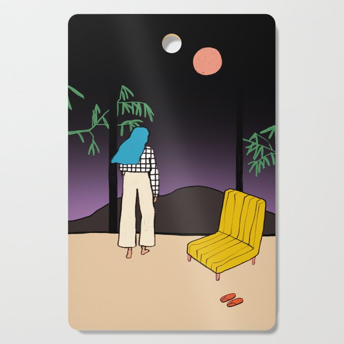 FULL MOON MOUNTAIN Cutting Board Gallery Image 1