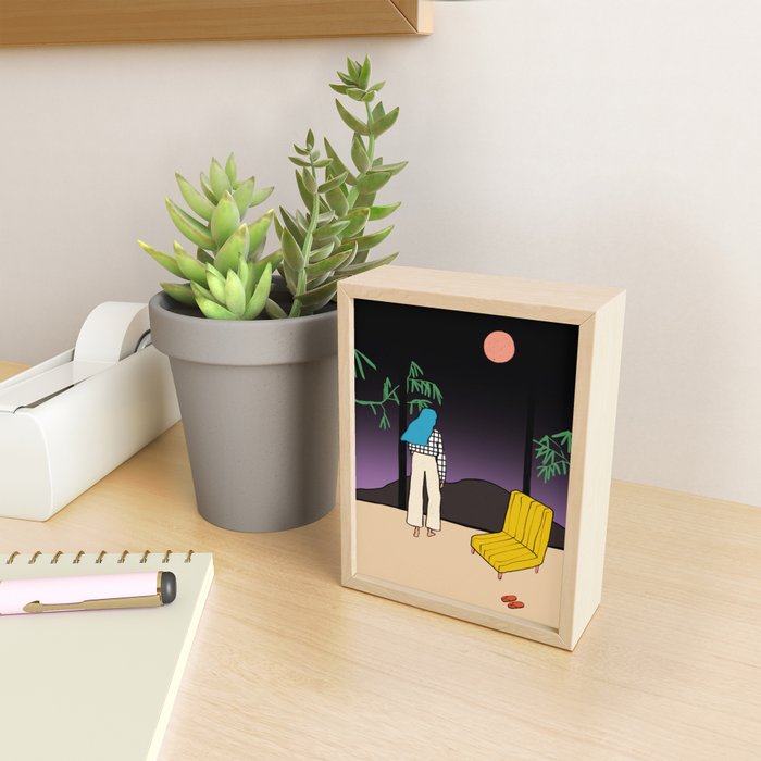 FULL MOON MOUNTAIN Mini Art Print Gallery Image 2