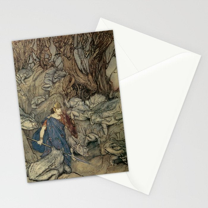 Art by Arthur Rackham for "Irish Fairy Tales," 1920 Stationery Card Gallery Image 2