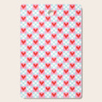 Red love heart checkered pattern Cutting Board Gallery Image 1