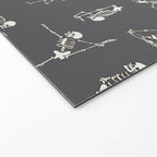 Skeleton Yoga_Gray Welcome Mat Gallery Image 2