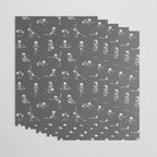 Skeleton Yoga_Gray Wrapping Paper Gallery Image 3