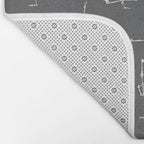 Skeleton Yoga_Gray Bath Mat Gallery Image 2