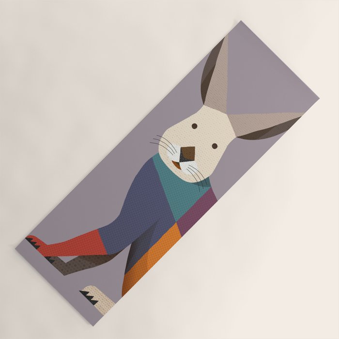 European Hare Yoga Mat Gallery Image 1