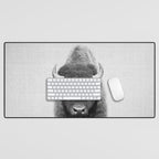 Buffalo - Black & White Desk Mat Gallery Image 1