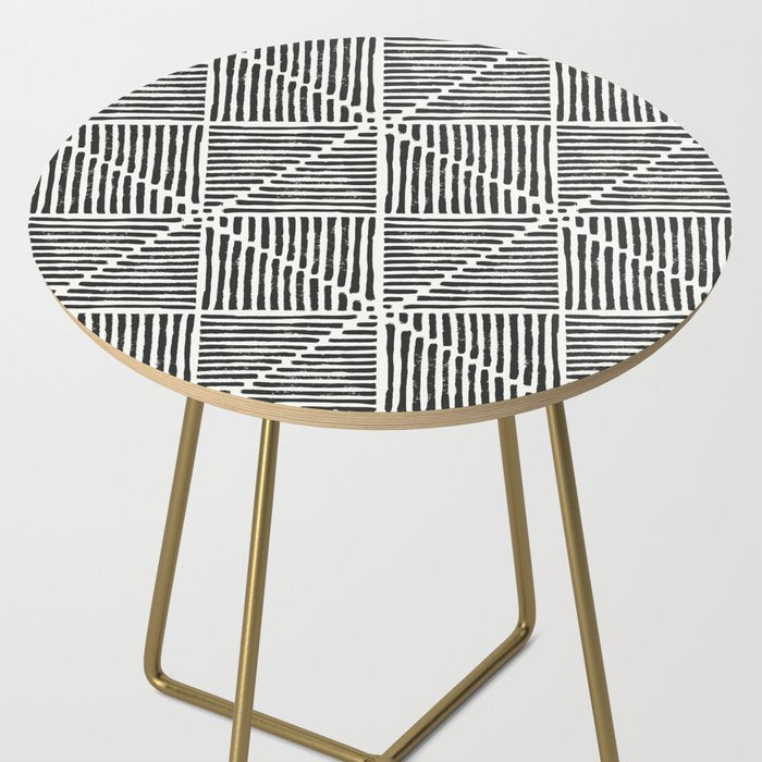 Rook in Black and White Side Table Gallery Image 2