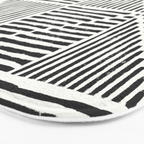 Rook in Black and White Bath Mat Gallery Image 3