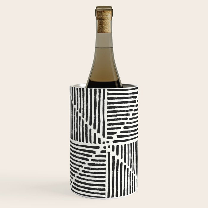 Rook in Black and White Wine Chiller Gallery Image 2