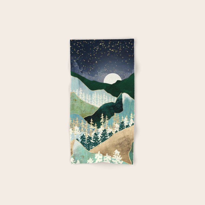 Spring Night Vista Bath Towel Gallery Image 1