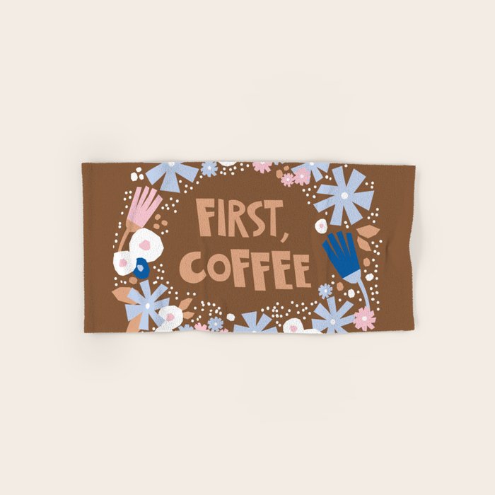 First coffee Bath Towel Gallery Image 1