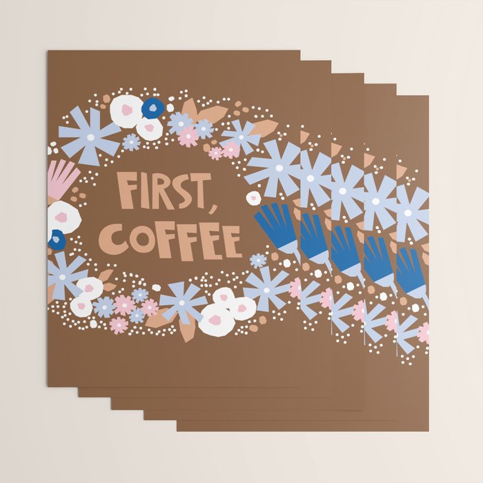 First coffee Wrapping Paper Gallery Image 3