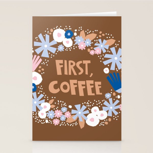 First coffee Stationery Card Gallery Image 1